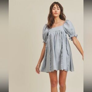 MABLE Brianna Puff Sleeve Dress